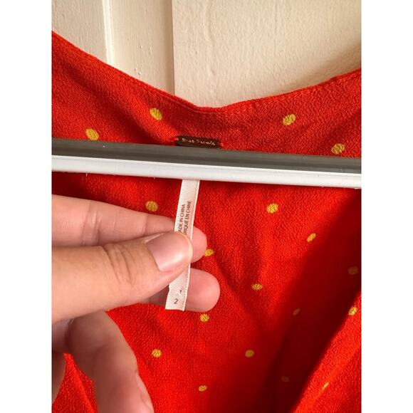 Free People Polka Dot Mini Dress Size 2 - Picture 5 of 6